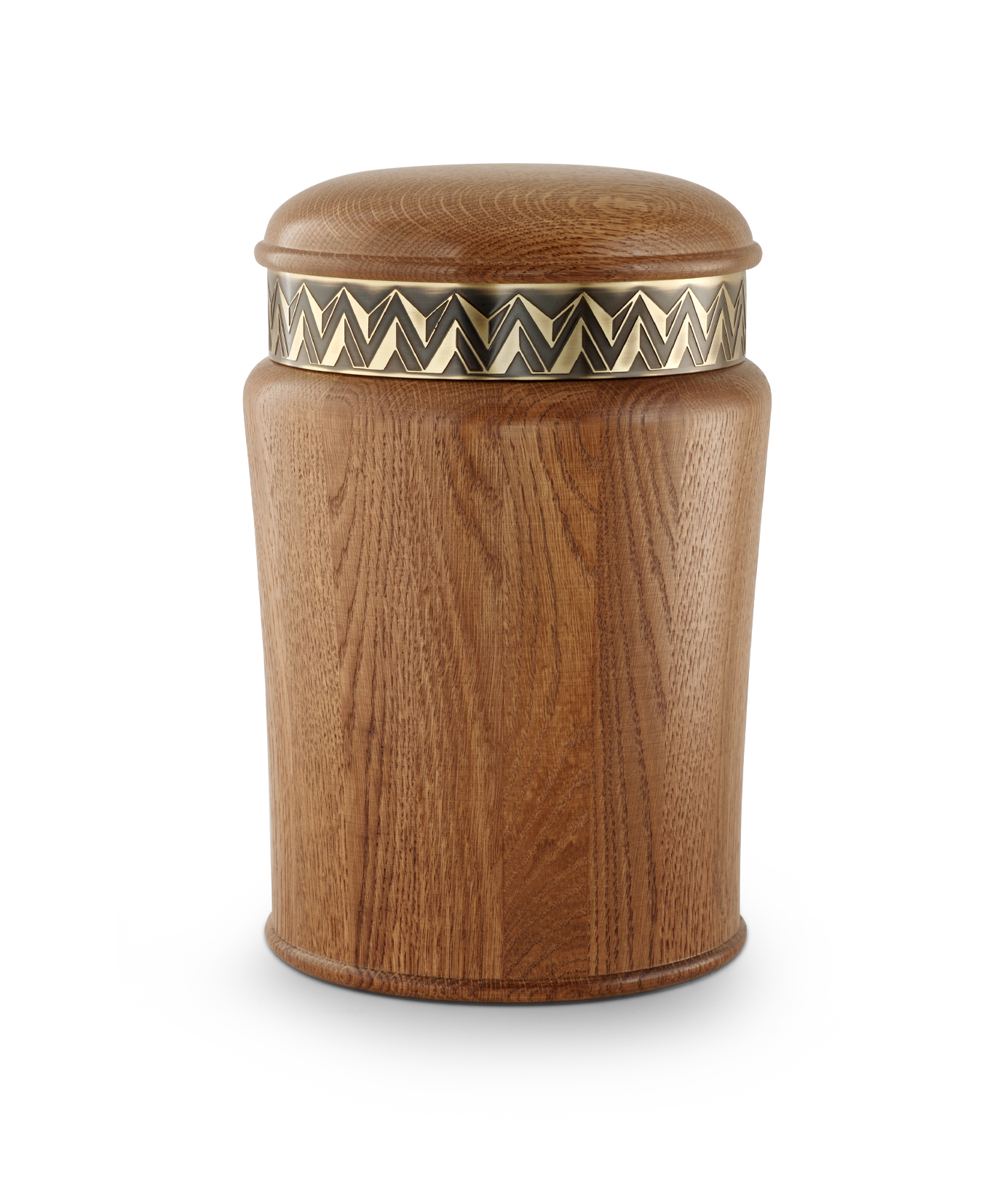 Völsing urn rustic oak wood