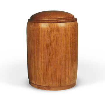 Heiso wooden urn round - 0