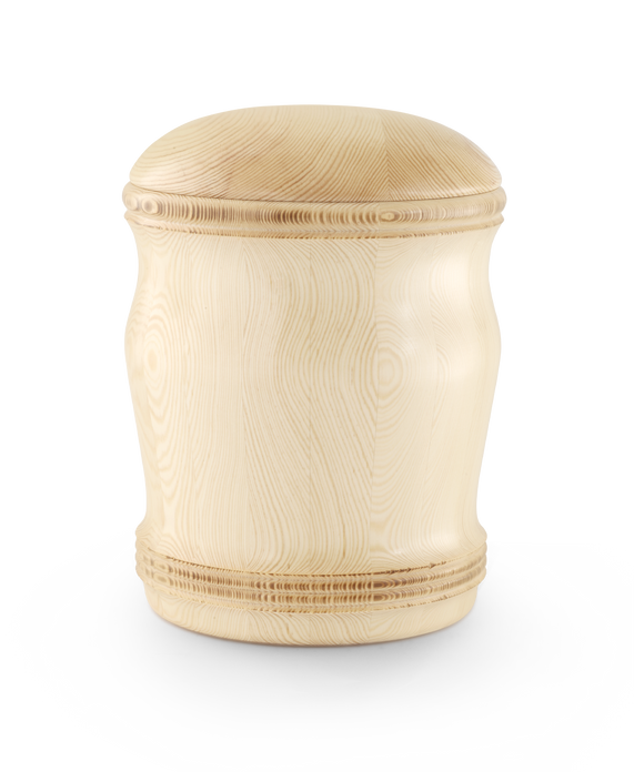 Völsing Urne Kiefer gebrannt Holz