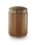 Völsing Urne Zierring Messing massiv Holz-2