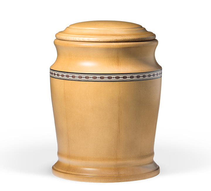 Heiso pine wood urn