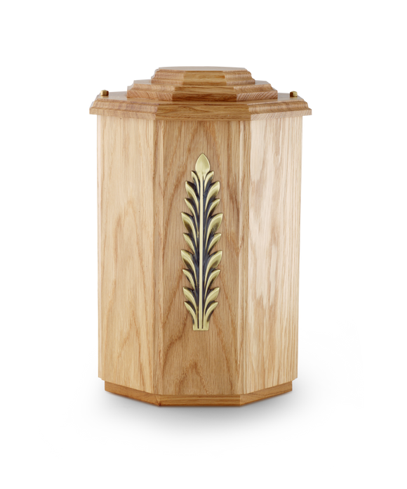 Völsing urn octagonal wood
