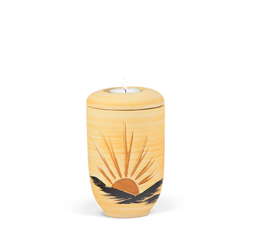 Heiso Gedenkurne Motiv Keramik - 0