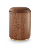 Urna Völsing in rovere con base in legno-2