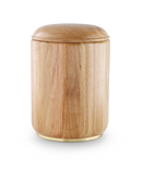 Urna Völsing in rovere con base in legno-1