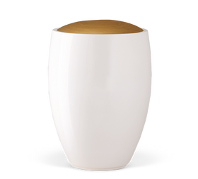 Heiso Keramik Urne Golddeckel