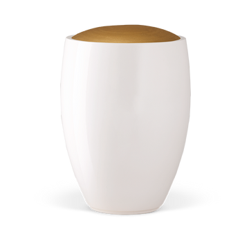 Heiso ceramic urn gold lid