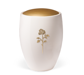 Heiso Keramik Urne Golddeckel - 0