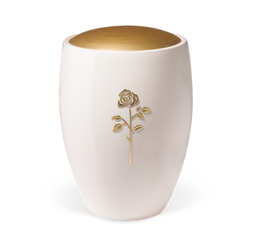 Heiso ceramic urn gold lid - 0