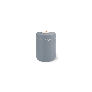 Kaufen taubenblau-silber Feuer und Erde Aqua Brise Memory Bio Lehm Urne