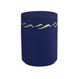 Kaufen saphir-gold Feuer und Erde Aqua Brise Bio Lehm Urne Seeurne