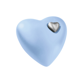 Feuer und Erde Aqua Herz Bio Lehm Urne Seeurne - 0