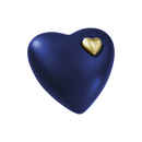 Urna marina in argilla organica a forma di cuore di fuoco e di terra, di colore verde acqua-5