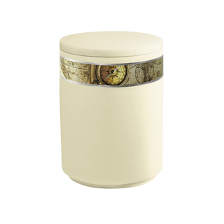 Kaufen sandbeige-silber Feuer und Erde Aqua Ozean Bio Lehm Urne Seeurne