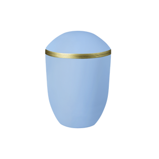 Kaufen atlantikblau-gold Feuer und Erde Aqua Pure Bio Lehm Urne Seeurne