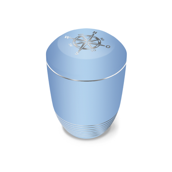 Feuer und Erde Aqua Kompass Bio Lehm Urne Seeurne