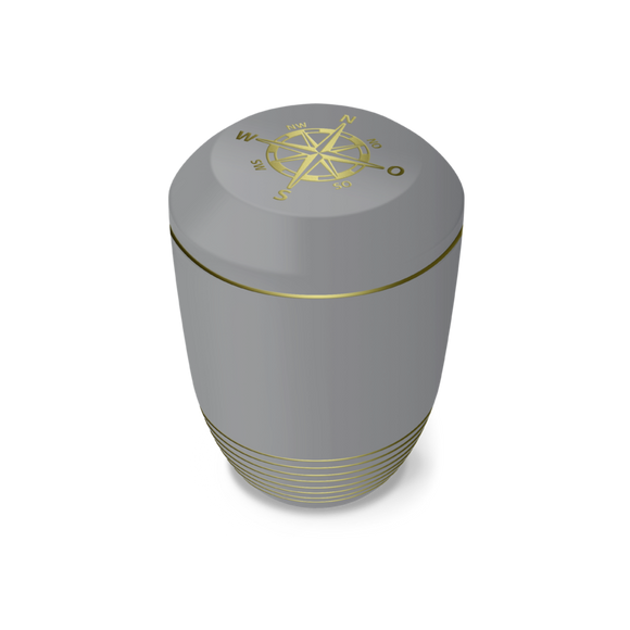 Feuer und Erde Aqua Kompass Bio Lehm Urne Seeurne