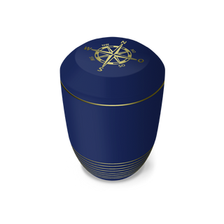 Kaufen saphir-gold Feuer und Erde Aqua Kompass Bio Lehm Urne Seeurne