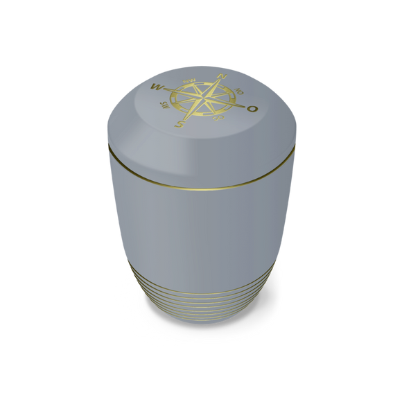 Feuer und Erde Aqua Kompass Bio Lehm Urne Seeurne