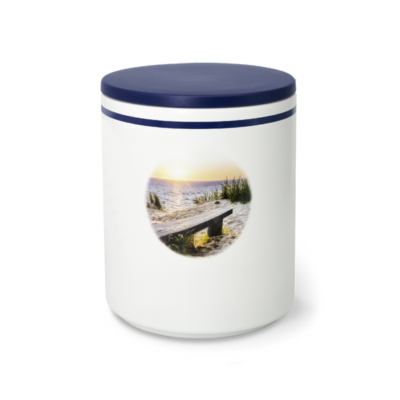 Fuoco e terra Urna in argilla biologica Aqua Marina Urna marina