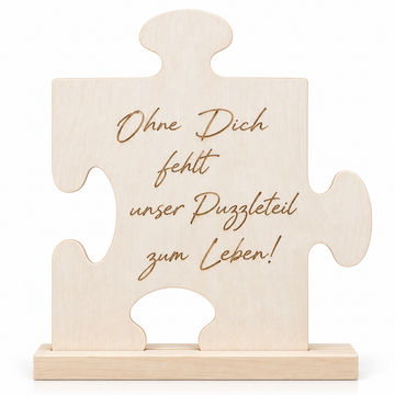 Puzzle grande Keepsake con refrán blanco