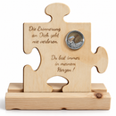 Erinnerungsstück kleines Puzzle mit Spruch und Medaillon-1