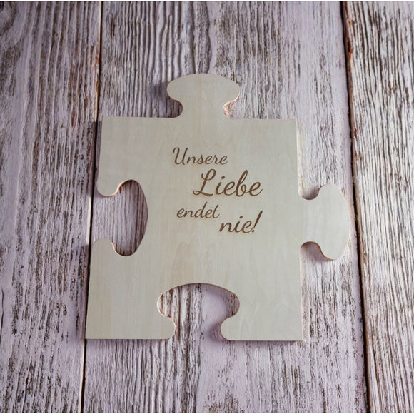 Erinnerungsstück Großes Puzzle mit Spruch Natur