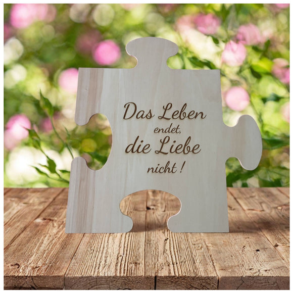 Erinnerungsstück Großes Puzzle mit Spruch Natur