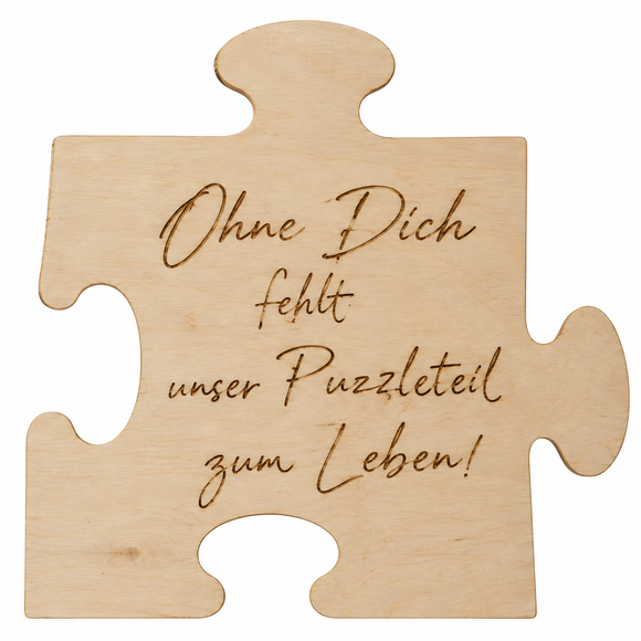 Erinnerungsstück Großes Puzzle mit Spruch Natur