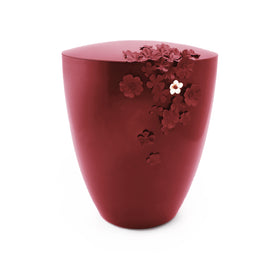 Bella Memoriam Rote Blüte Bio Urne