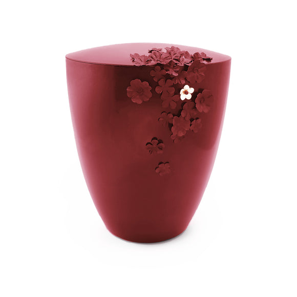 Bella Memoriam Rote Blüte Bio Urne