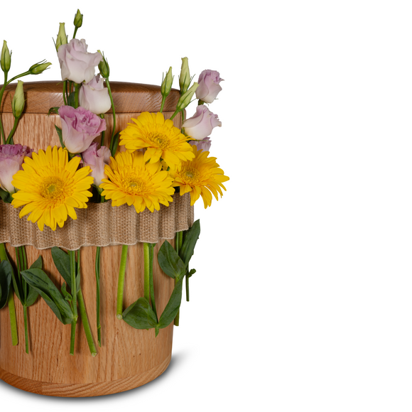 Lavabis Blumenband für Urnen