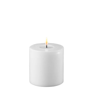 Kaufen b-10-x-h-10-cm Deluxe Homeart LED Kerze Stumpenkerze Indoor weiß