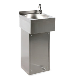 Edelstahl Handwaschbecken mit Fußpedal