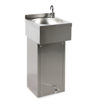 Edelstahl Handwaschbecken mit Fußpedal