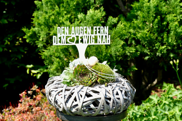 Grabstecker "Dem Augen fern, dem Herz ewig nah"