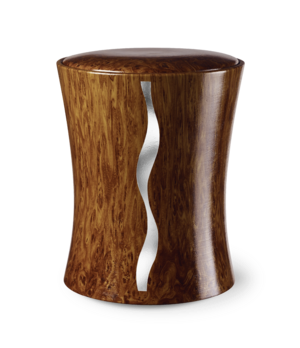 Feuer und Erde Contura Streifen Bio Lehm Urne