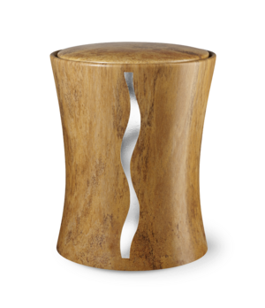 Feuer und Erde Contura Streifen Bio Lehm Urne