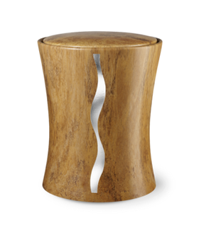 Feuer und Erde Contura Streifen Bio Lehm Urne - 0