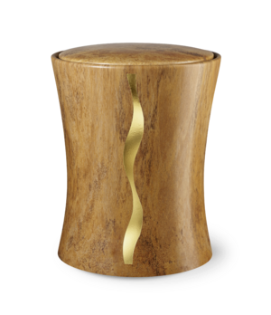 Feuer und Erde Contura Streifen Bio Lehm Urne