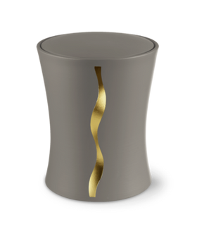 Feuer und Erde Contura Streifen Bio Lehm Urne