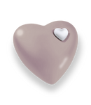 Feuer und Erde Herz Bio Lehm Urne-22