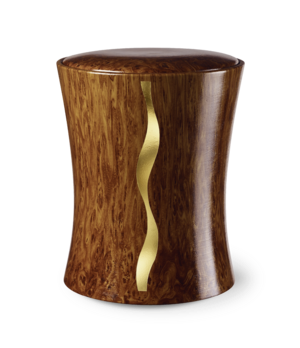 Feuer und Erde Contura Streifen Bio Lehm Urne