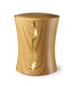 Feuer und Erde Contura Streifen Bio Lehm Urne