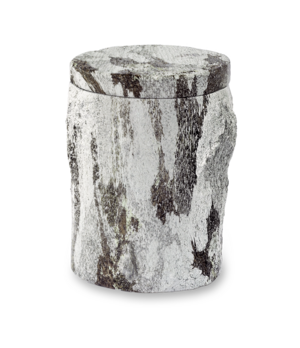 Feuer und Erde Birke Bio Lehm Urne