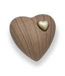 Urna in argilla organica con cuore di fuoco e terra-1