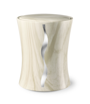 Feuer und Erde Contura Streifen Bio Lehm Urne