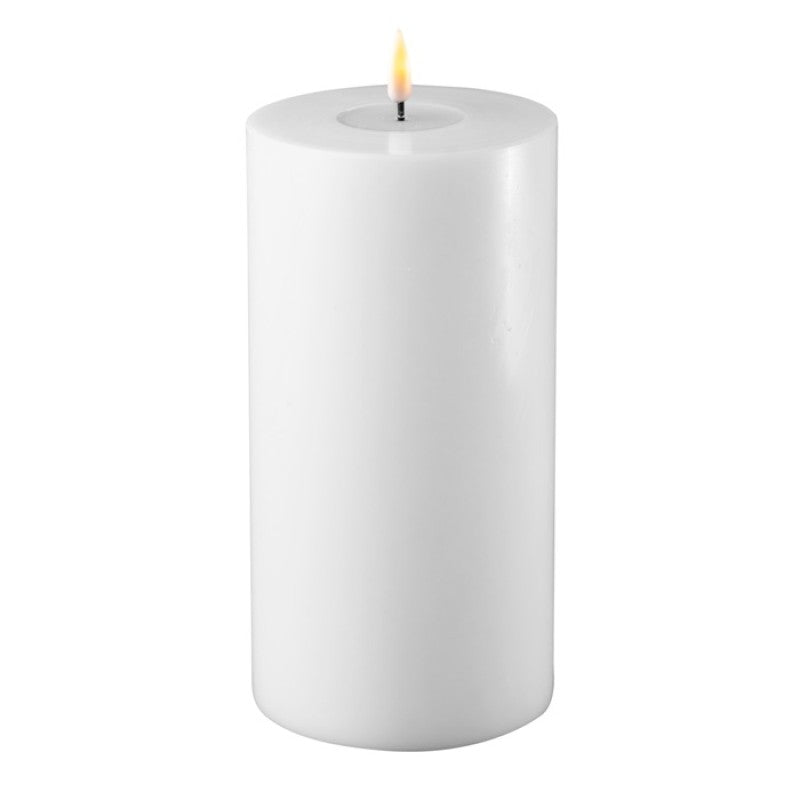 Deluxe Homeart LED candle pillar candle indoor white - 0