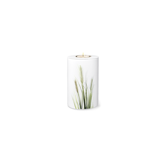 Fire and earth flora memory organic clay urn