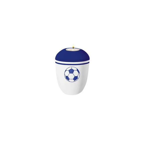 Feuer und Erde Fussball Pure Memory Bio Lehm Urne